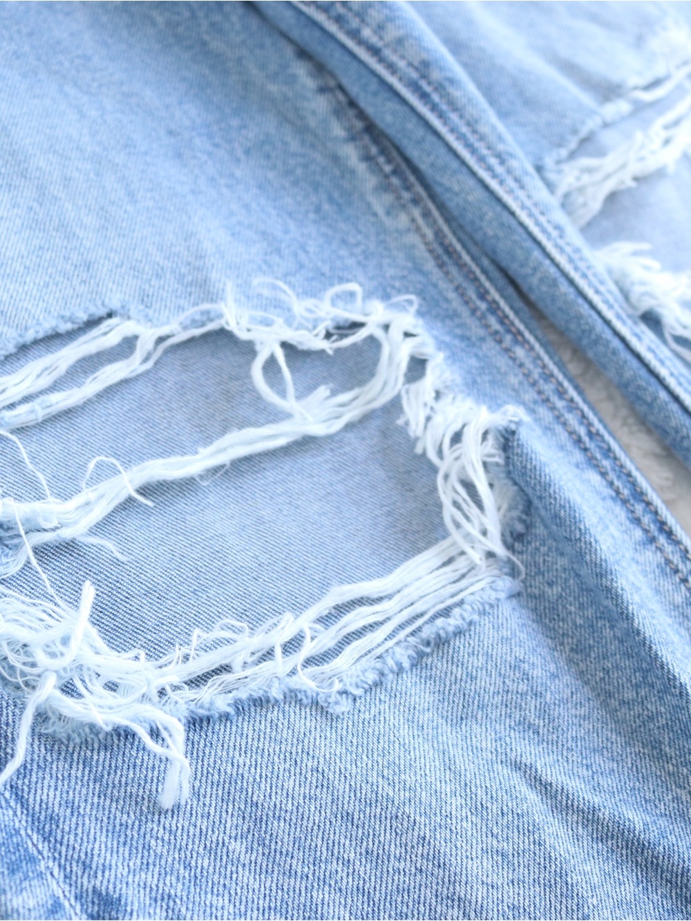 AE | NWT Mom Jeans Distressed Ripped High Rise Rigid Stretch Ankle Denim 4 Short - Picture 7 of 16